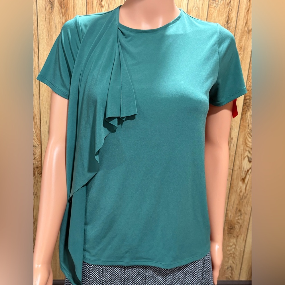 Banana Republic Teal Draped Top